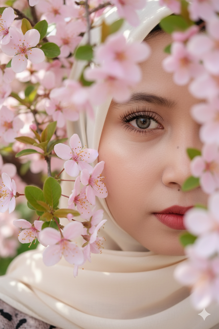 Wanita Dibalik bunga